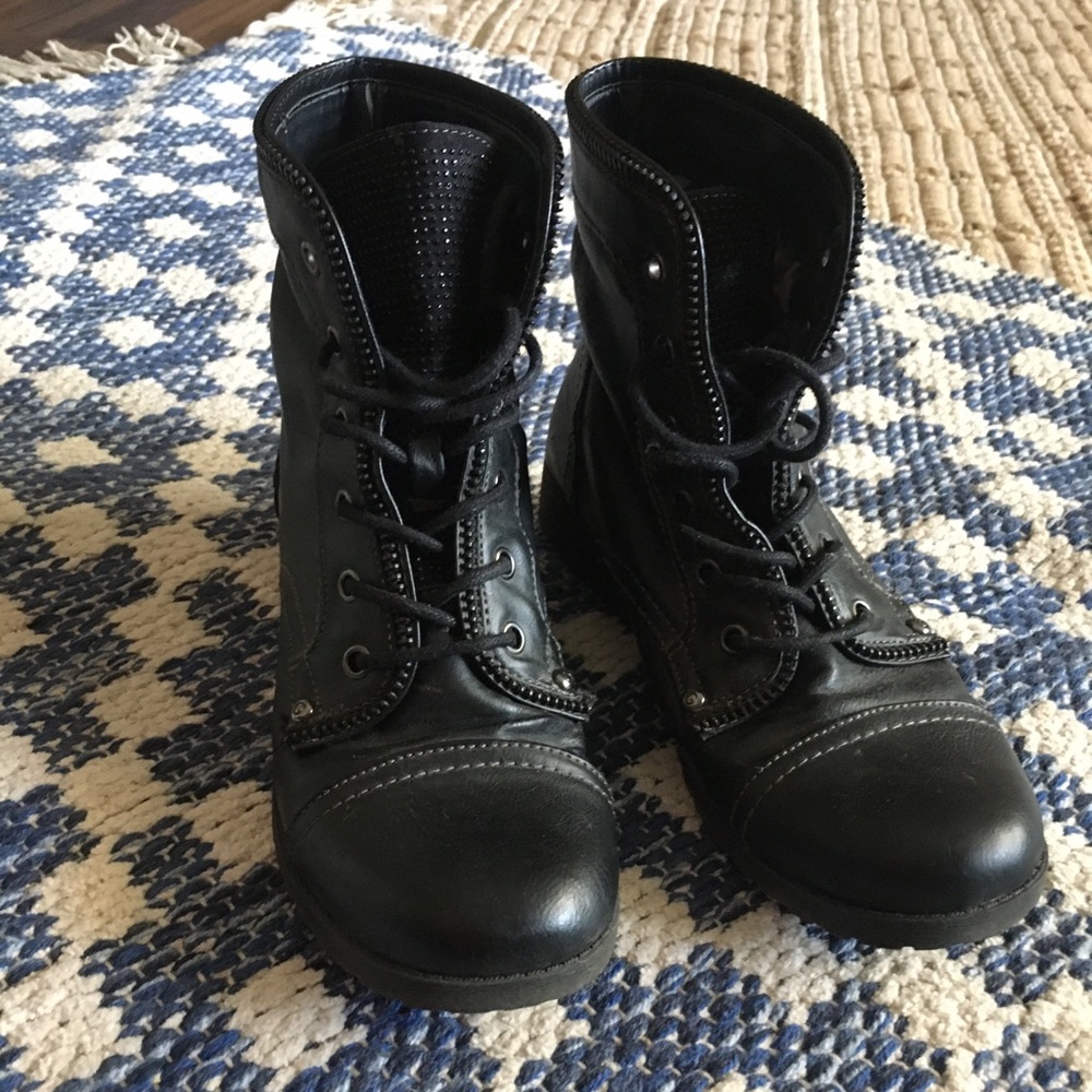 G By Guess Cute Combat Boots